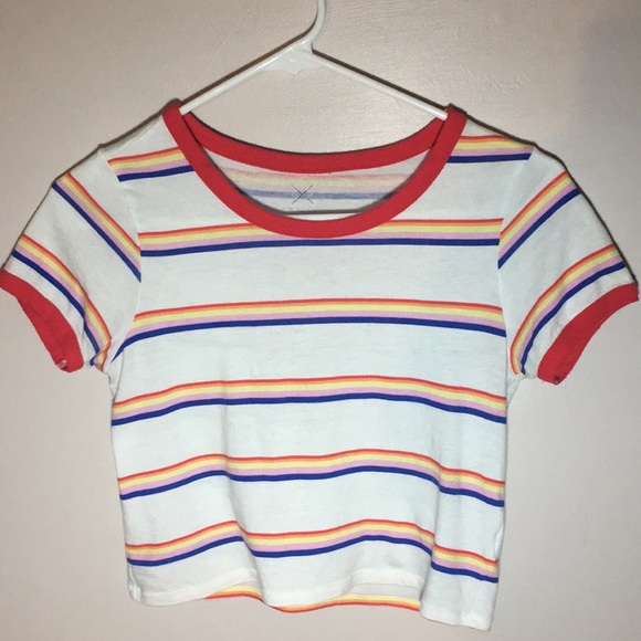 PacSun Tops - Multicolored striped crop top PacSun Tops - Multicolored striped crop top